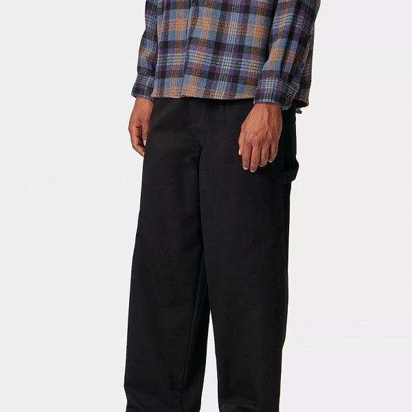 Брюки CARHARTT WIP Holden Pant (Relaxed straight fit) BLACK (RIGID)