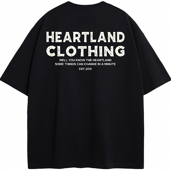 Футболка HEARTLAND CLTH BLACK 230G