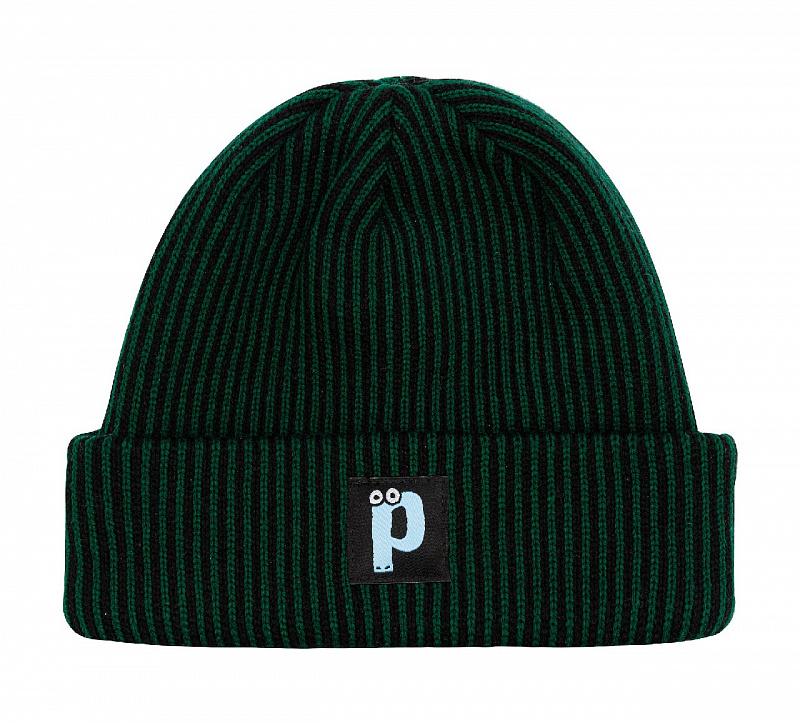 Шапка Postaments "Stripes" Black/Green