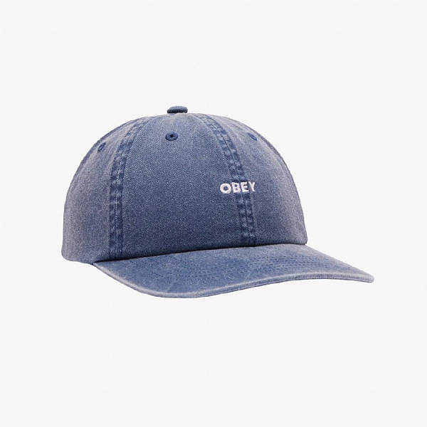 Кепка OBEY PIGMENT LOWERCASE 6 PANEL STRAPBACK PIGMENT NAVY
