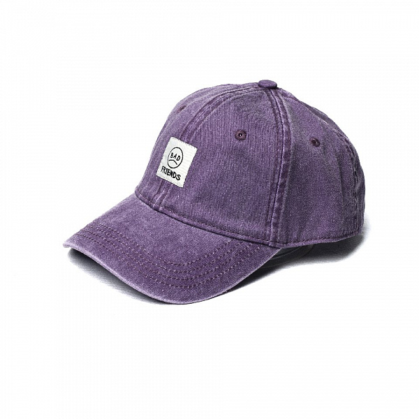 Кепка THE BAD FRIENDS Dad Cap Washed Cotton фиолетовый
