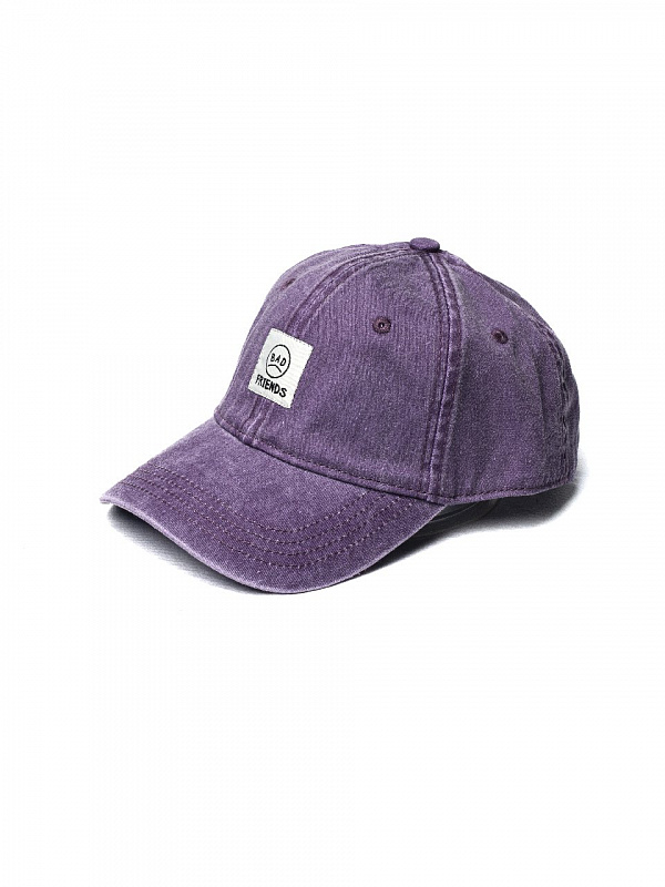 Кепка THE BAD FRIENDS Dad Cap Washed Cotton фиолетовый