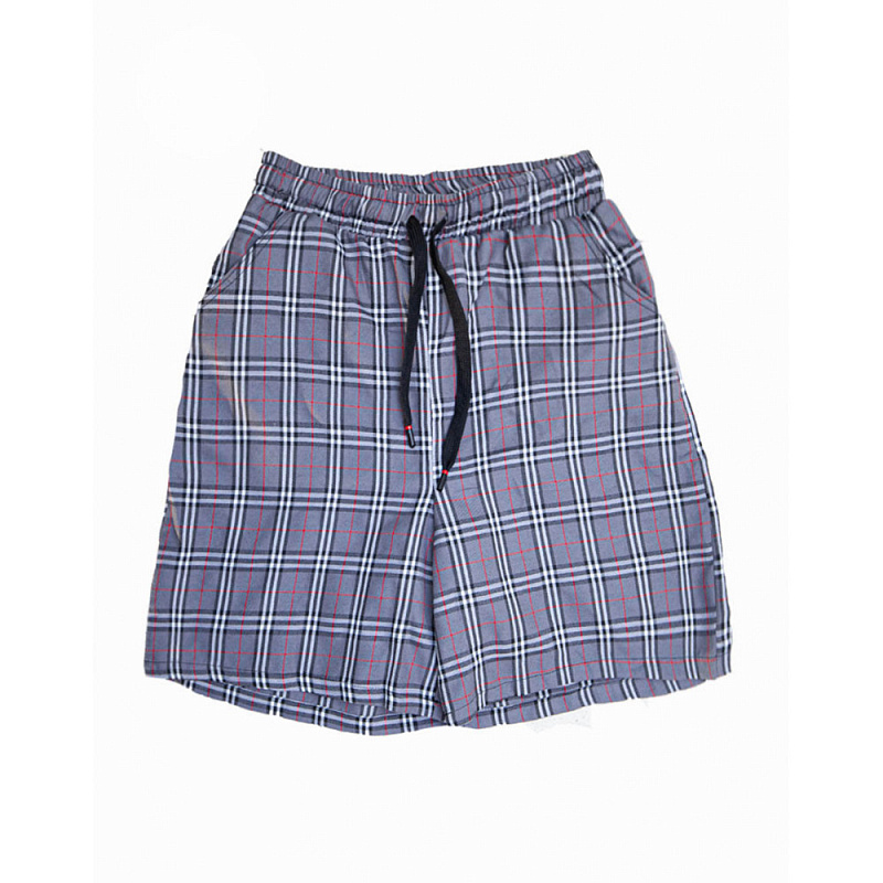 Шорты БИЧ Семейные Серо-Красный