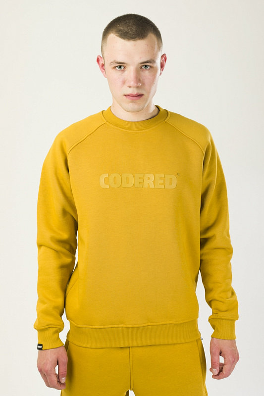 Толстовка CODERED крюнек Firm Горчичный Logo R