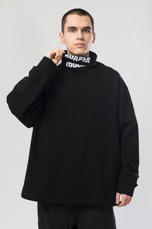 Водолазка CODERED оверсайз Rollneck Wide Черный Coderedneck