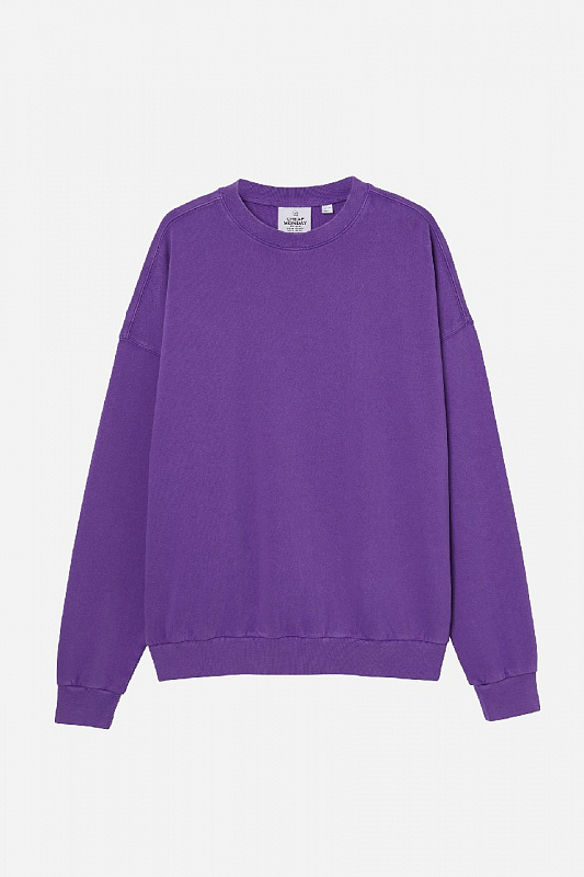 Свитшот Cheap Monday Goal sweat PURPLE + USED WASH