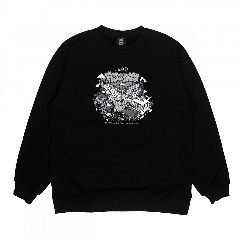 Свитшот HOOK «Фридом» черный