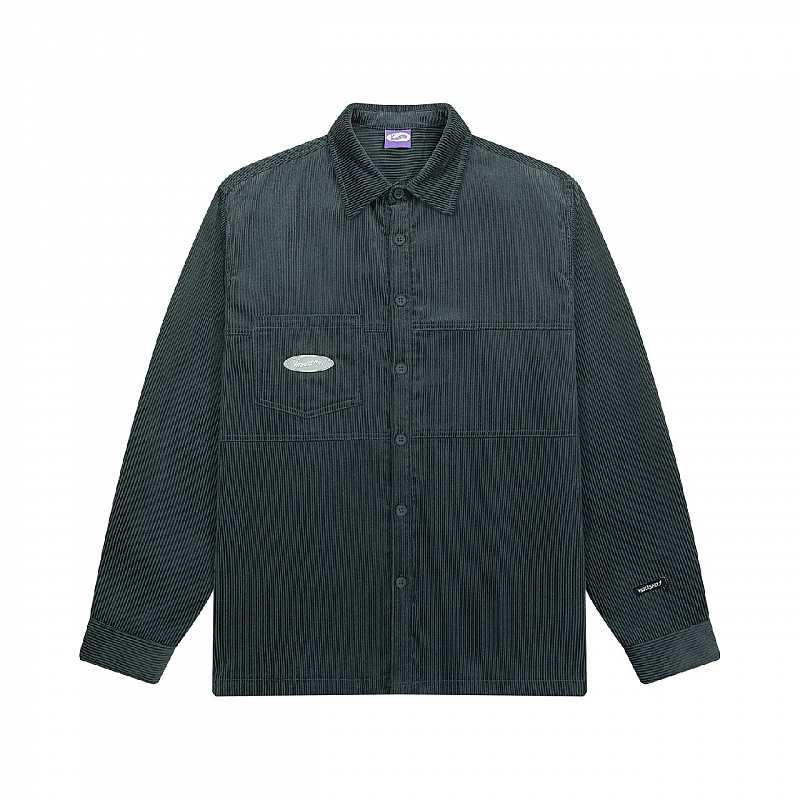 Рубашка YMKA SHIX "Velvet Button" темно-изумрудный