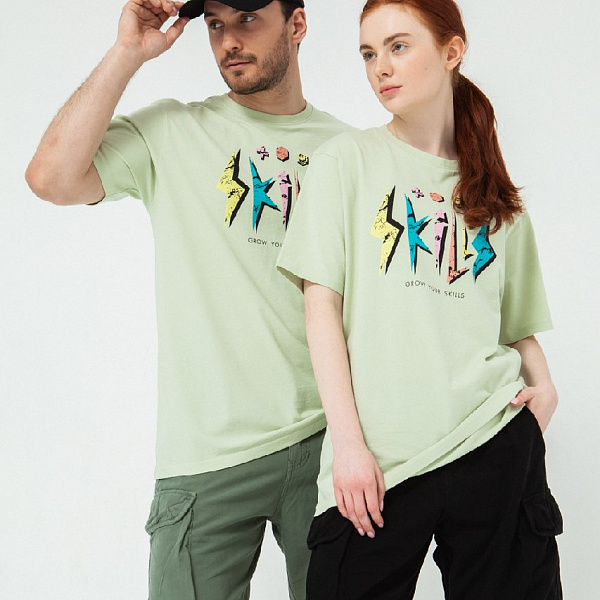Футболка SKILLS 80'S Skills (Зеленый (Light Olive)