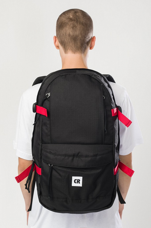 Рюкзак CODERED Action 24 Черный/Красные стропы