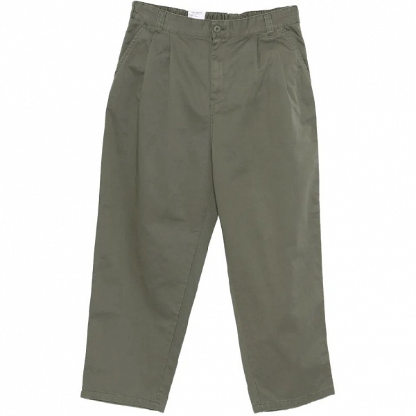 Брюки CARHARTT WIP чино Marv Pant (Loose fit) LEAF (STONE WASHED)