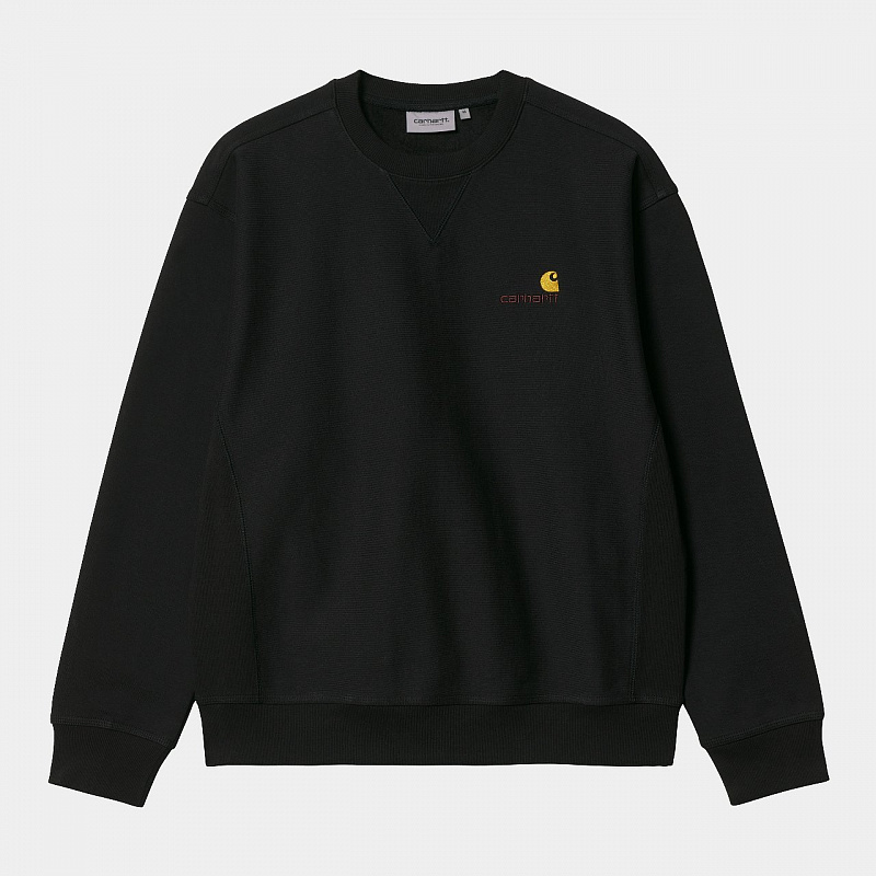 Свитшот CARHARTT WIP American Script Sweatshirt BLACK