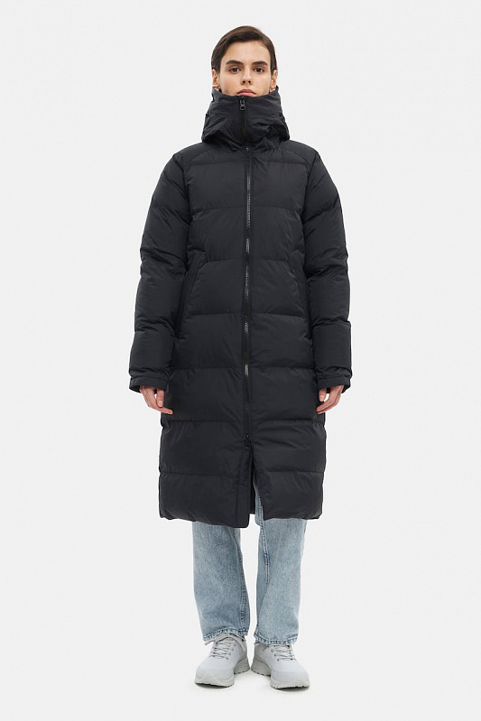 Пуховик женский SHU классический чёрный