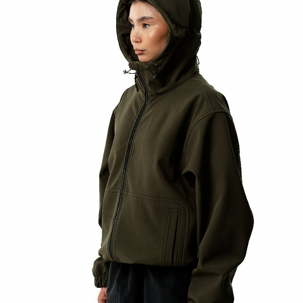 Куртка THE BAD FRIENDS Softshell короткая хаки