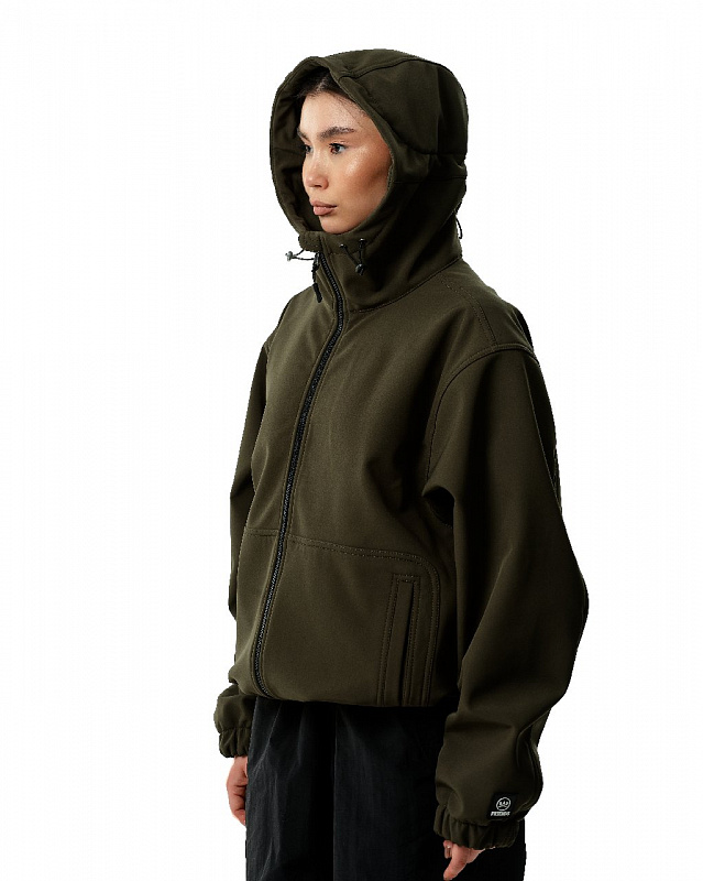 Куртка THE BAD FRIENDS Softshell короткая хаки