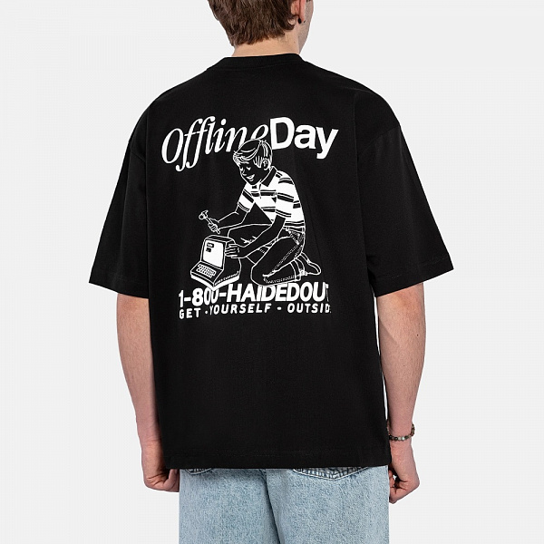 Футболка HAIDED OFFLINE DAY RLXD HW black