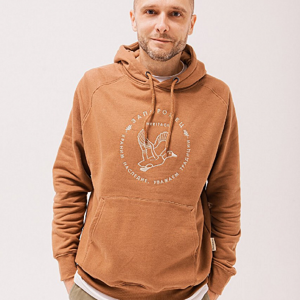 Худи ЗАПОРОЖЕЦ UTKALINE KHAKI BROWN