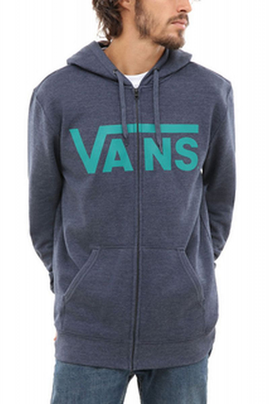 Толстовка VANS VANS CLASSIC ZIP HOODIE dress blues-quetzal