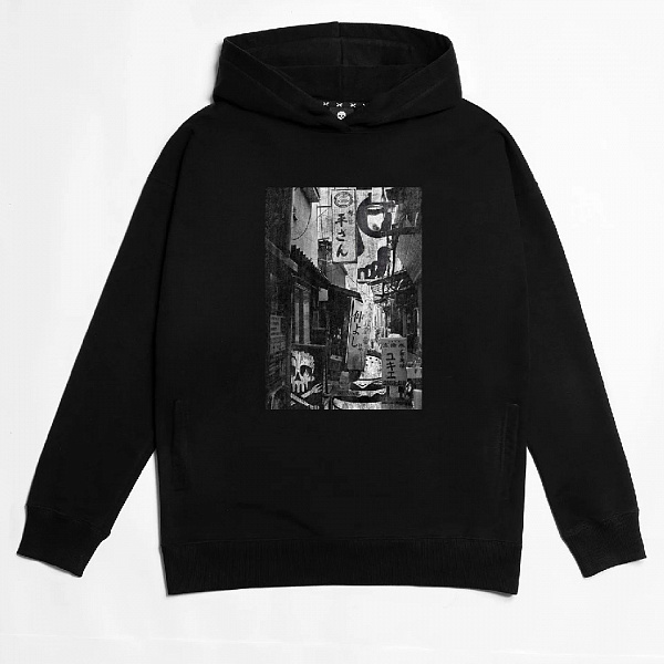 Худи HARD LUNCH Street Art черный