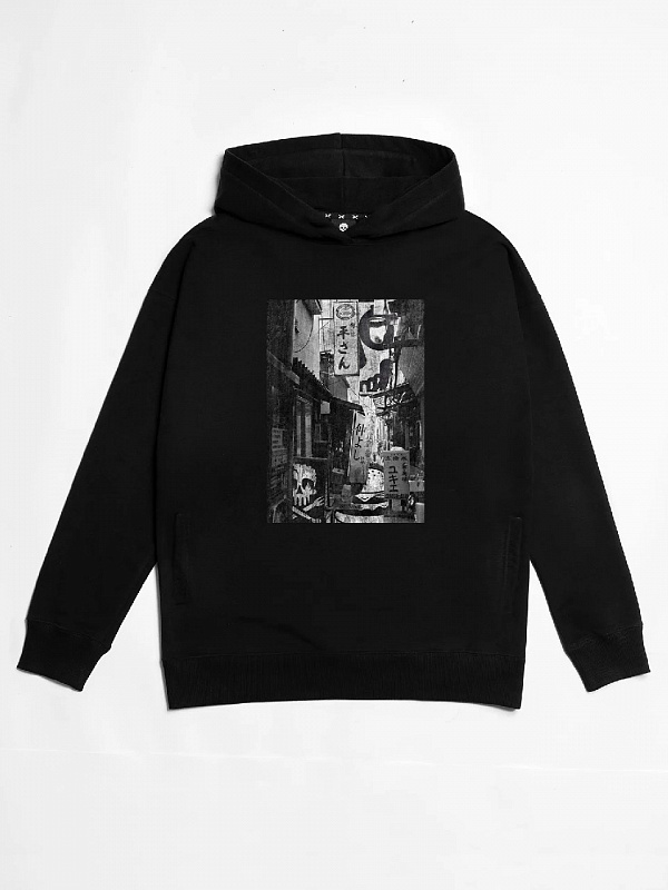 Худи HARD LUNCH Street Art черный