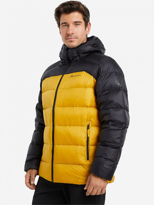 Куртка мужская Outventure пуховая Men's jacket yellow/black желтый/черный