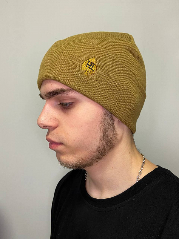 Шапка HARD LUNCH бини B-U-11 HL l.brown