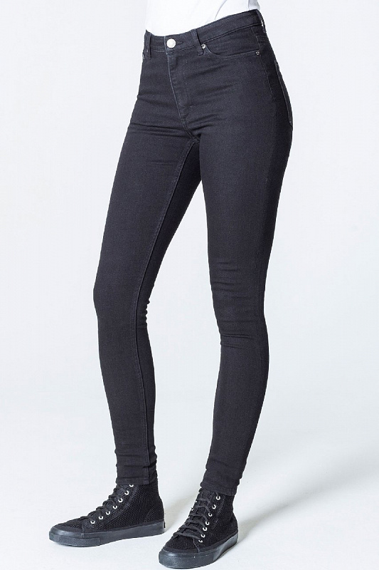 Джинсы (Slim) Женские Cheap Monday High Skin Pure Black BLACK