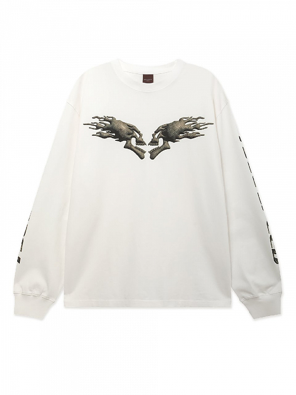 Лонгслив ОКТЯБРЬ SPEED LS TEE WHITE