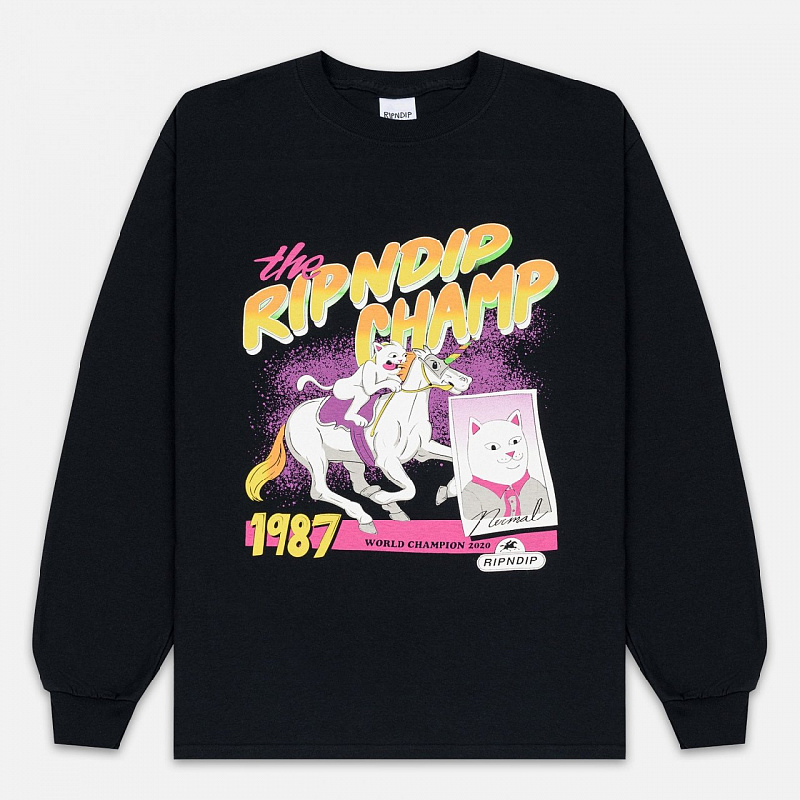 Лонгслив RIPNDIP Riding Champ LS Black