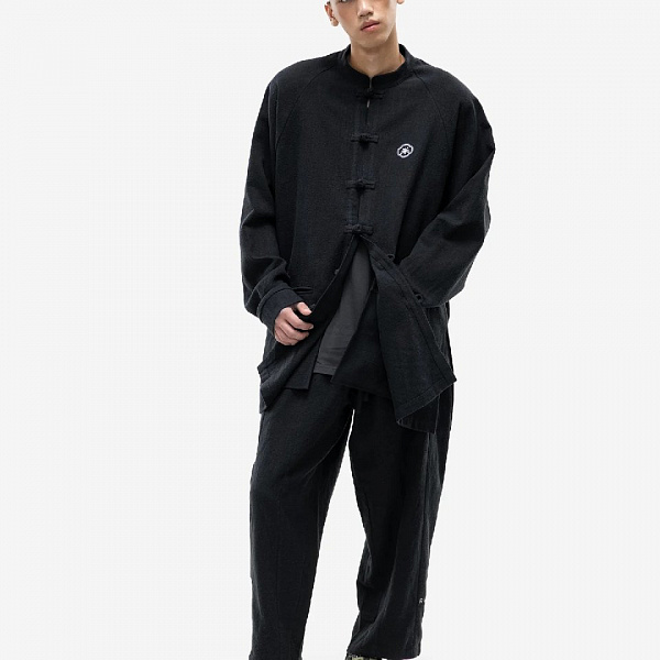 Брюки RICE PANASIAN RAMI PANTS BLACK low