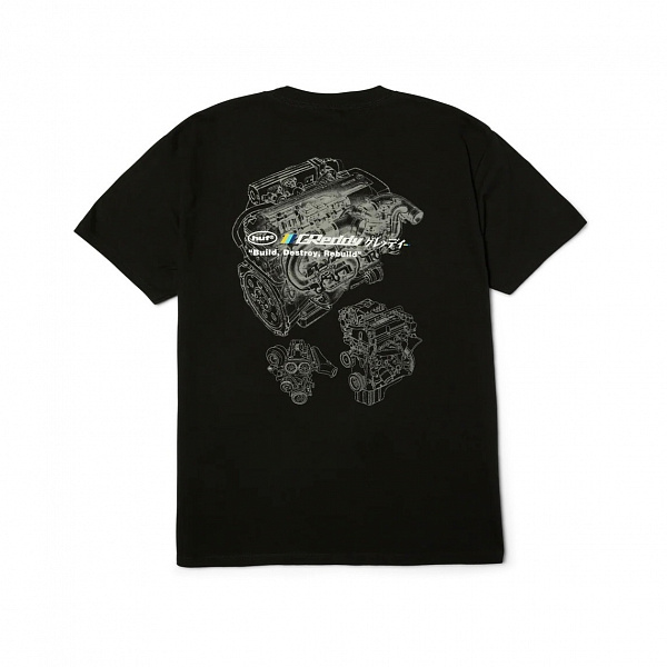 Футболка HUF X GREDDY MOTORS S/S TEE BLACK