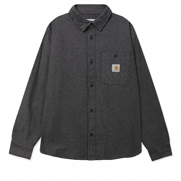 Рубашка CARHARTT WIP кор. рукав L/S Edgar Shirt BLACK / WAX