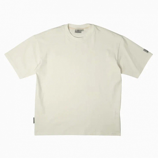 Футболка THE BAD FRIENDS Basic left sleeve logo 220гр экрю