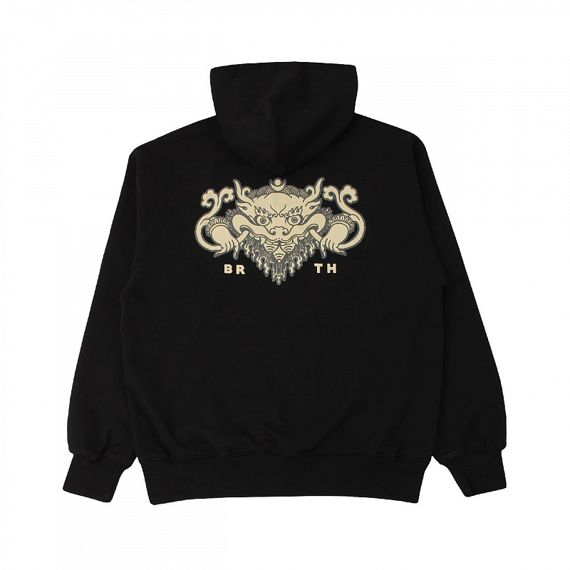 Худи BREATHE OUT - Tibetan Skull Hoodie, Black