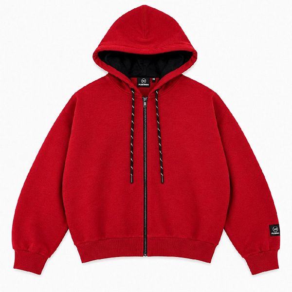 Худи THE BAD FRIENDS на молнии Basic 420гр бордовый