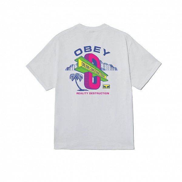Футболка OBEY DREAM CONSTRUCTION WHITE