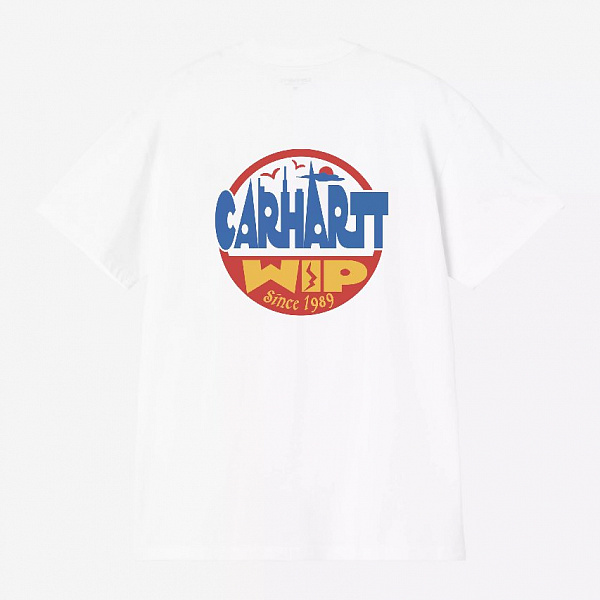 Футболка CARHARTT WIP S/S Luggage Label T-Shirt WHITE