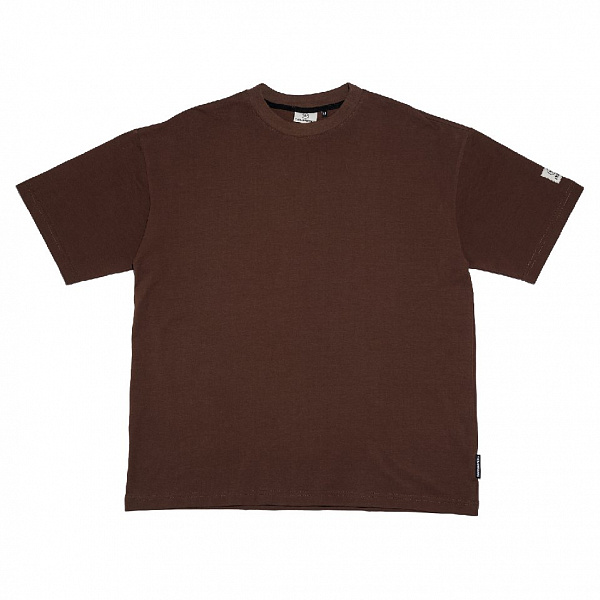 Футболка THE BAD FRIENDS Basic left sleeve logo 200гр коричневый