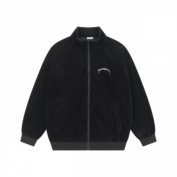 Свитшот YMKA SHIX "Puff Zip" велюровый черный