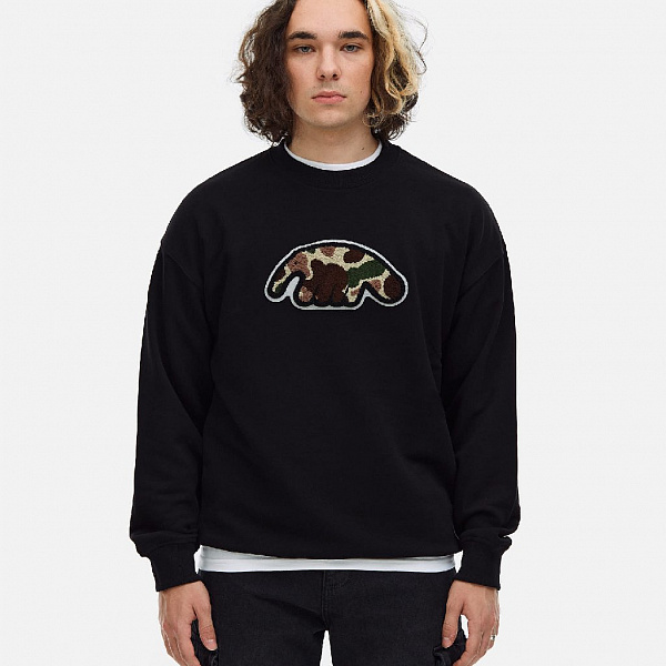 Толстовка ANTEATER Crewneck-Black-Camo-Logo
