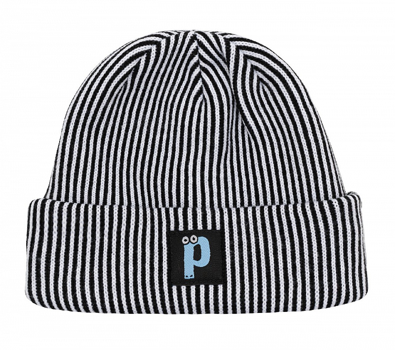 Шапка Postaments "Stripes" Black/White