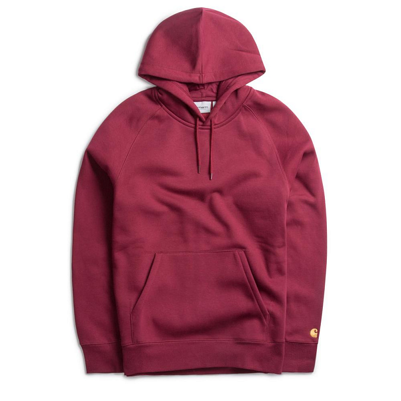 Толстовка CARHARTT WIP капюшон MULBERRY/GOLD IO26384