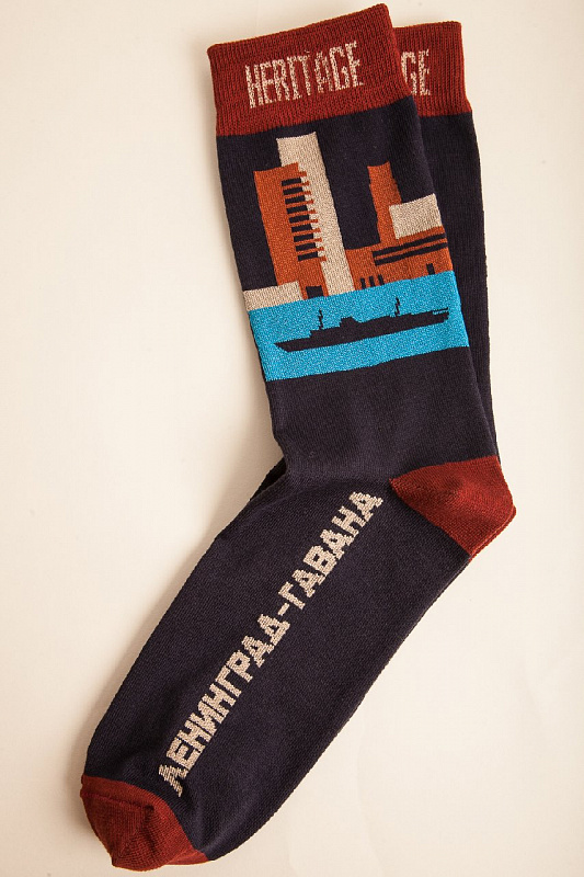 Носки ЗАПОРОЖЕЦ HERITAGE Ленинград-Гавана (Синий (Темно-Синий)