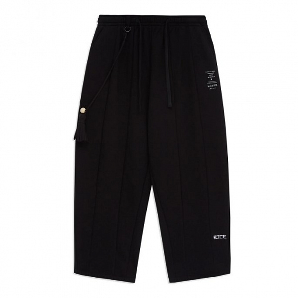 Брюки RICE KINOMO PANTS OVERSIZE BLACK LOW