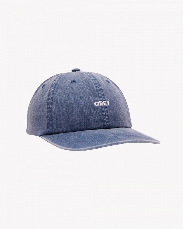 Кепка OBEY PIGMENT LOWERCASE 6 PANEL STRAPBACK PIGMENT NAVY