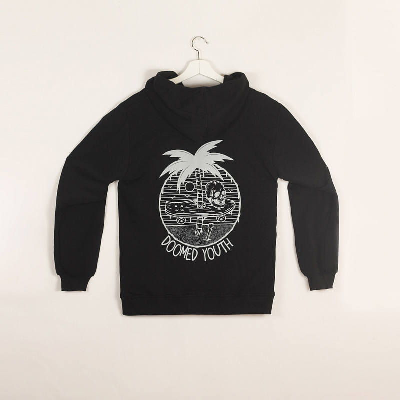 Толстовка DISLABEL ZIP-UP DOOMED YOUTH ЧЕРНЫЙ