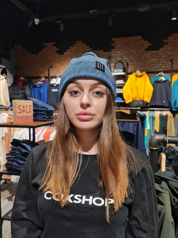 Шапка HARD LUNCH B-U-08/3 Square Logo marine