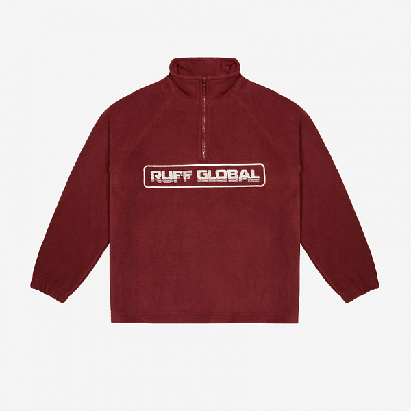 Толстовка RUFF Halfzip Fleece Jacket / BRICK