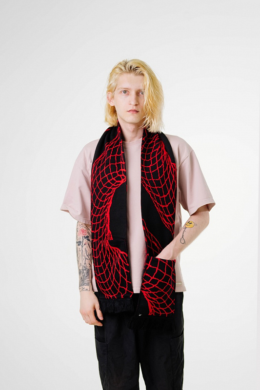 Шарф КРЕПОСТЬ "Grid" pocket