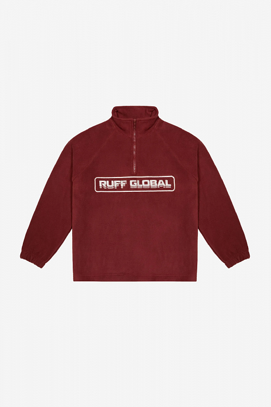 Толстовка RUFF Halfzip Fleece Jacket / BRICK